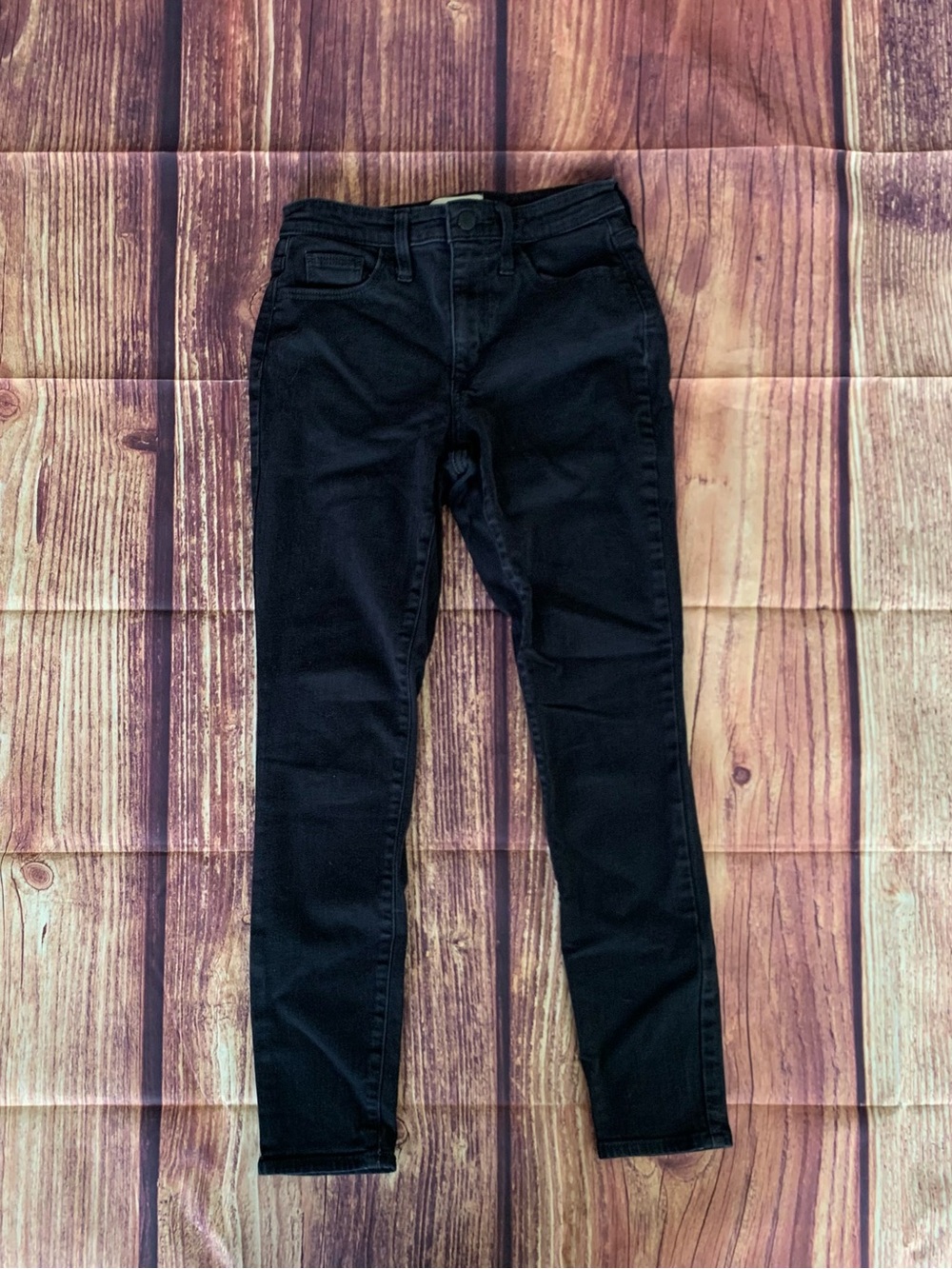 Universal Thread Women's Juniors High Rise Skinny Black Denim Jeans Size: 2/26R